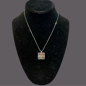 GIVENCHY Silver Pendant Necklace STAMPED